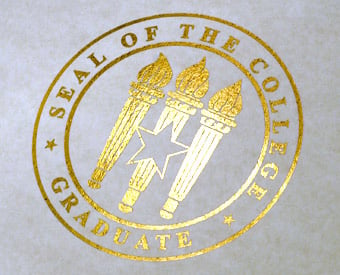 Flat Gold Foil Emblem